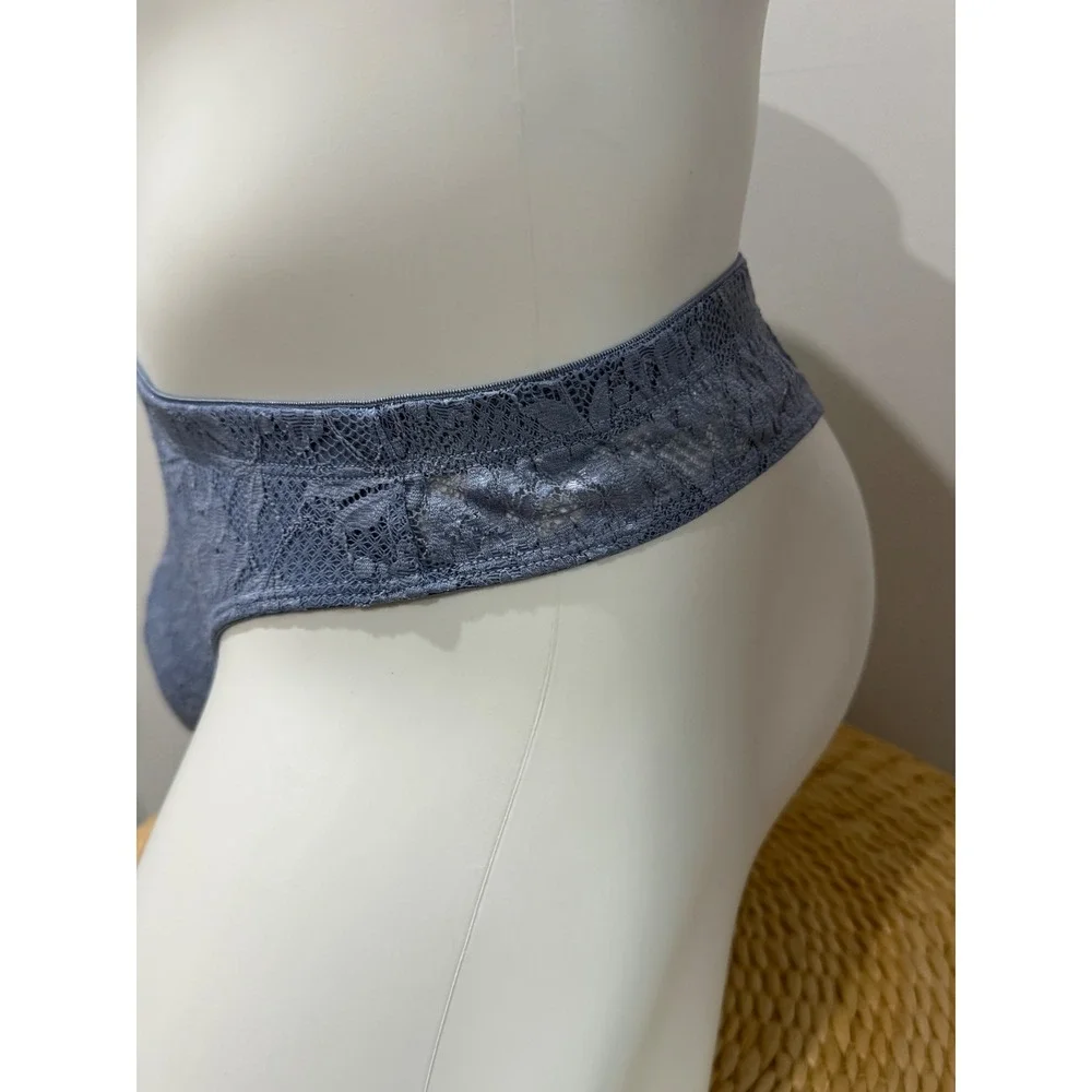 Cosabella Never Say Never Classic G-String Blue Diamond Men's Lace Underwear XL